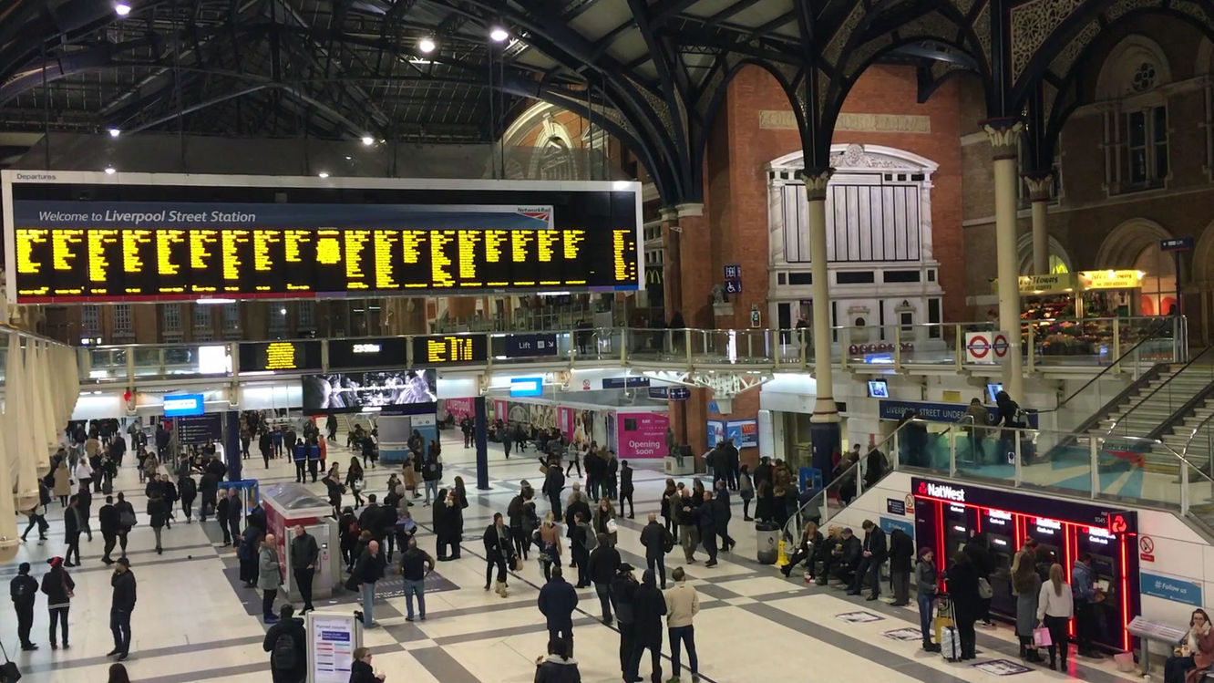 The observations of train station passenger flow